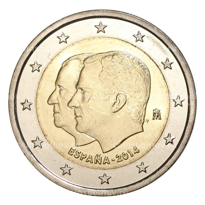 Монета 2 евро 2014 года Испания — Король Филипп VI