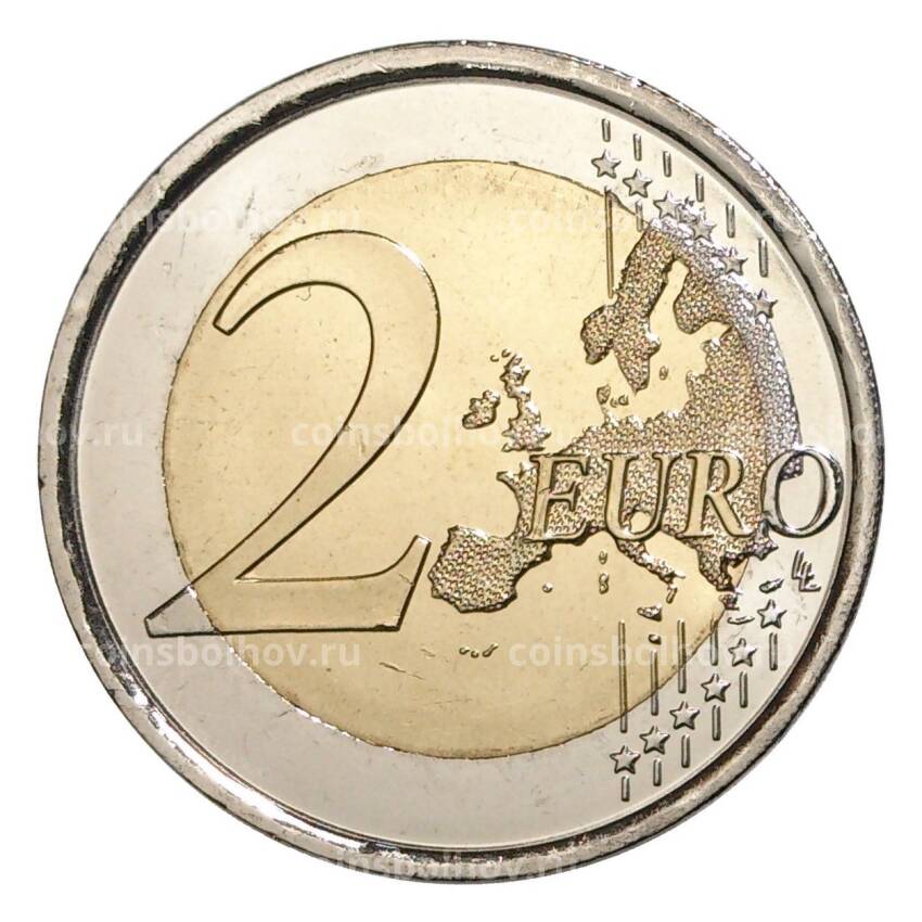 Монета 2 евро 2012 года Испания — 10 лет евро наличными (вид 2)