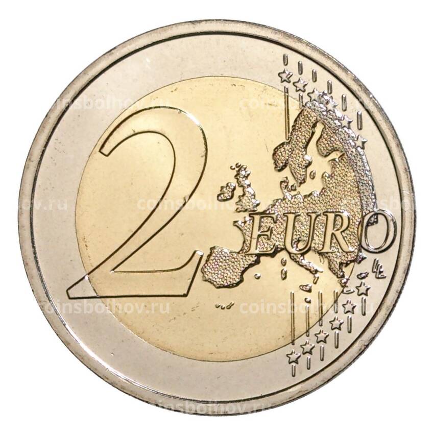 Монета 2 евро 2012 года Словакия — 10 лет евро наличными (вид 2)