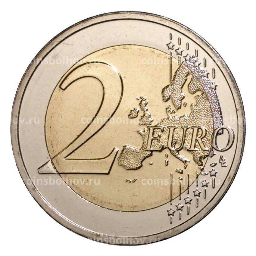 Монета 2 евро 2014 года Люксембург — 175 лет нации (вид 2)