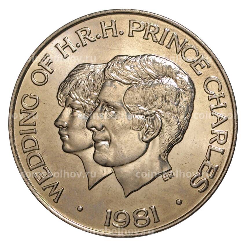 Монета 1 доллар 1981 года Самоа и Сисифо — Свадьба принца Чарльза