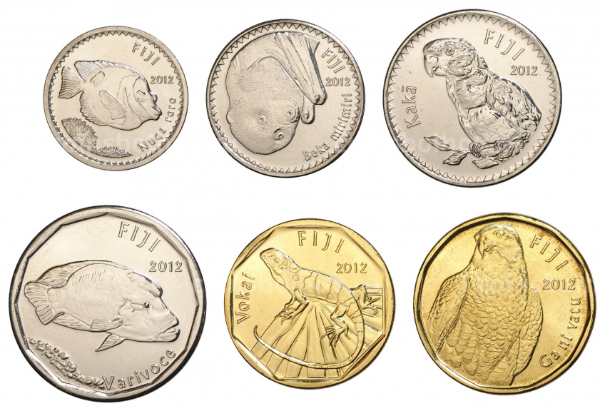 Набор монет 2012 года Фиджи (вид 2)