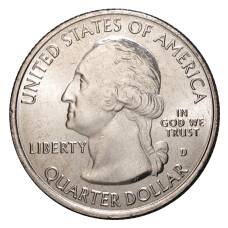 Монета 25 центов 2017 года D Национальные парки — №38 Водные пути Озарк (реверс)