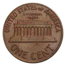 Монета 1 цент 1971 года США (реверс)