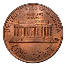 Монета 1 цент 1973 года D — США (реверс)