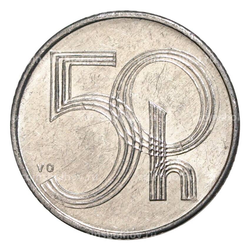 Монета 50 геллеров 1993 года b — Чехия (вид 2)