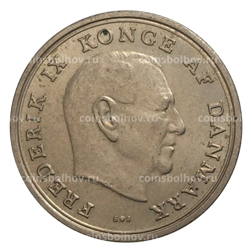 Монета 1 крона 1972 года Дания (вид 2)