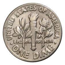 Монета 10 центов (1 дайм) 1984 года Р — США (реверс)