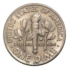 Монета 10 центов (1 дайм) 1989 года Р — США (реверс)