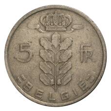 Монета 5 франков 1950 года Бельгия — Надпись на фламандском (BELGIE) (реверс)