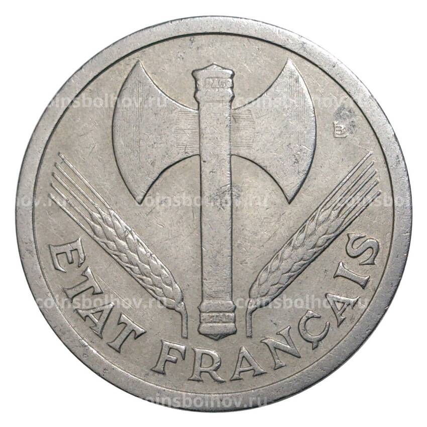 Монета 2 франка 1943 года Франция (вид 2)