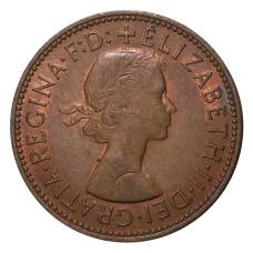 Монета 1/2 пенни 1966 года (реверс)