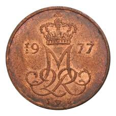 Монета 5 эре 1977 года Дания (аверс)