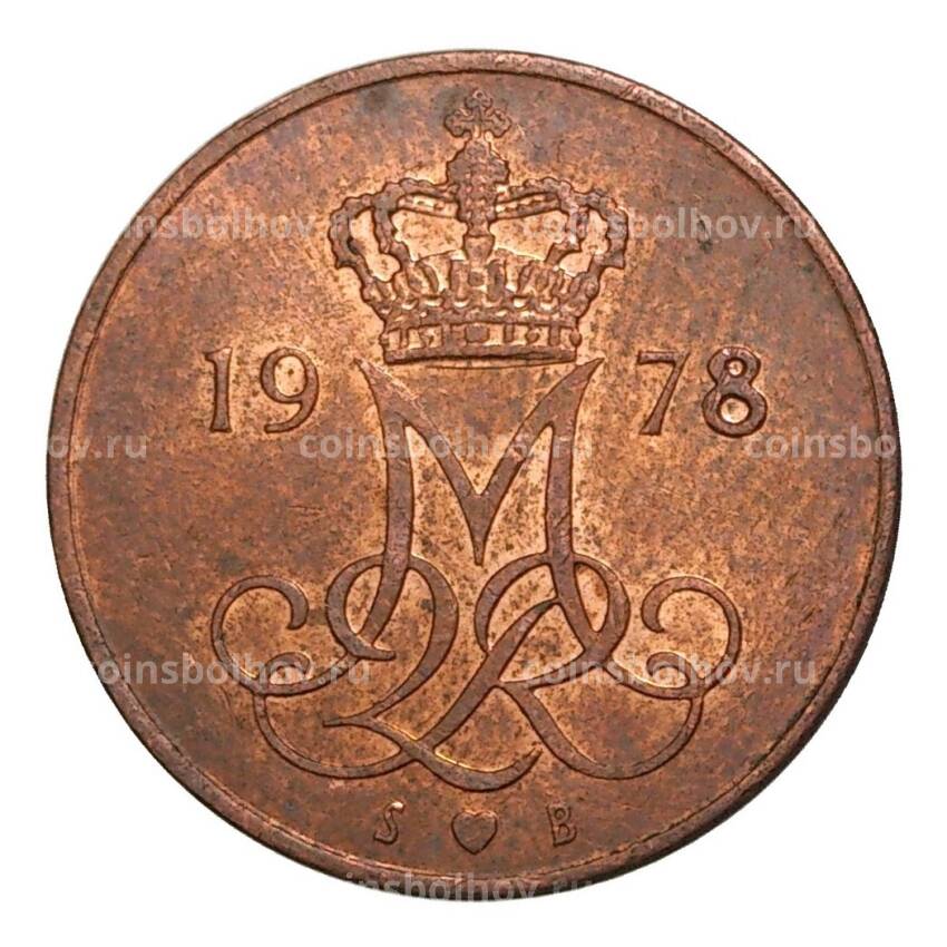 Монета 5 эре 1978 года Дания
