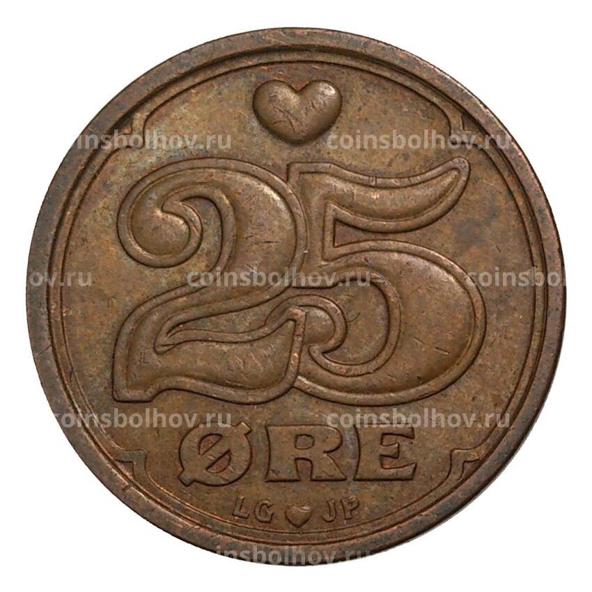Монета 25 эре 1993 года Дания (вид 2)