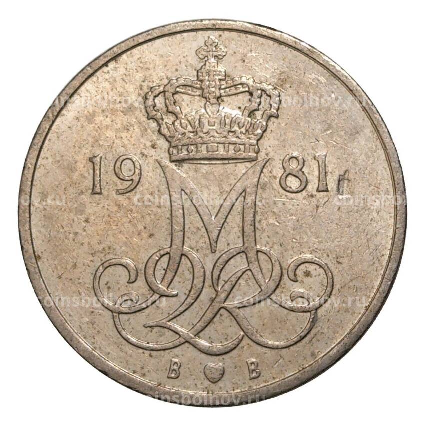 Монета 10 эре 1981 года Дания