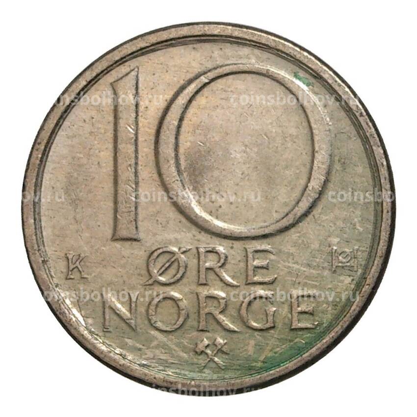 Монета 10 эре 1985 года Норвегия (вид 2)