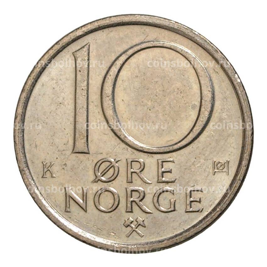 Монета 10 эре 1986 года Норвегия (вид 2)