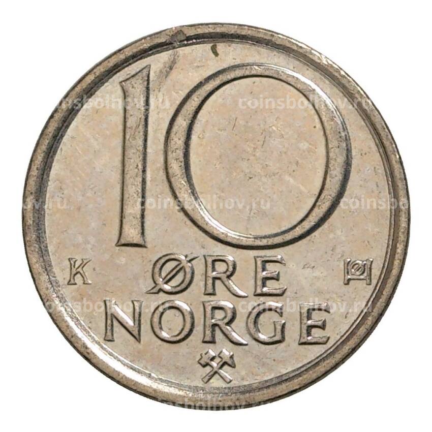 Монета 10 эре 1987 года Норвегия (вид 2)