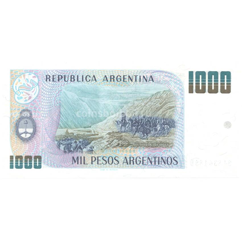 Банкнота 1000 песо (вид 2)