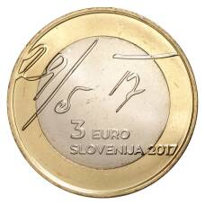 Монета 3 евро 2017 года Словения — 100 лет майской декларации (реверс)