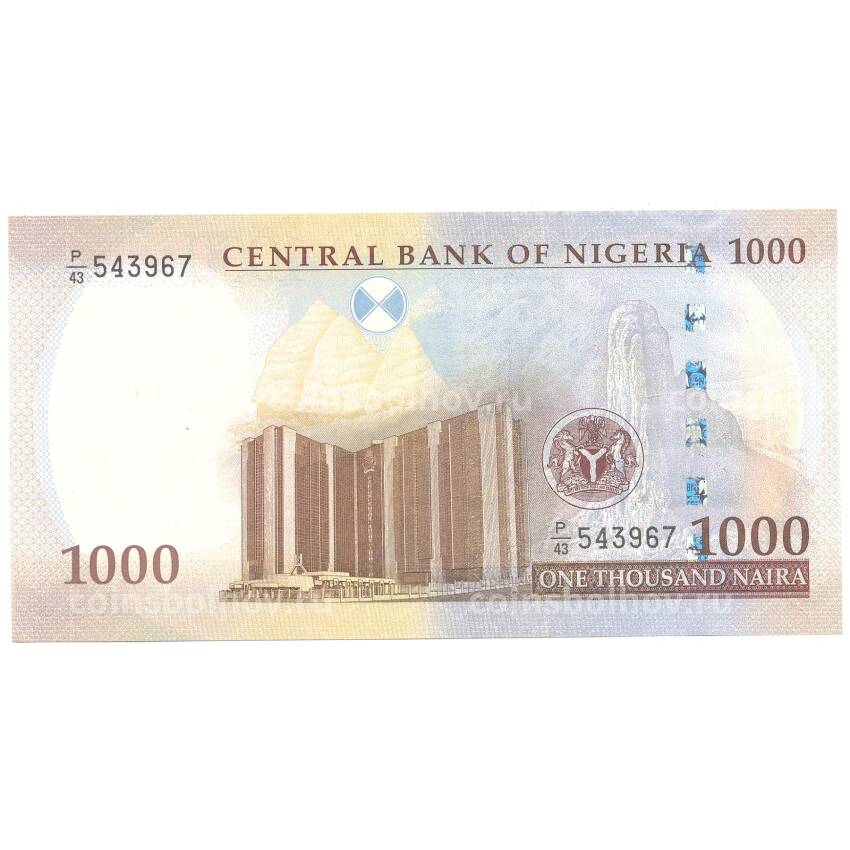 Банкнота 1000 найра 2013 года (вид 2)