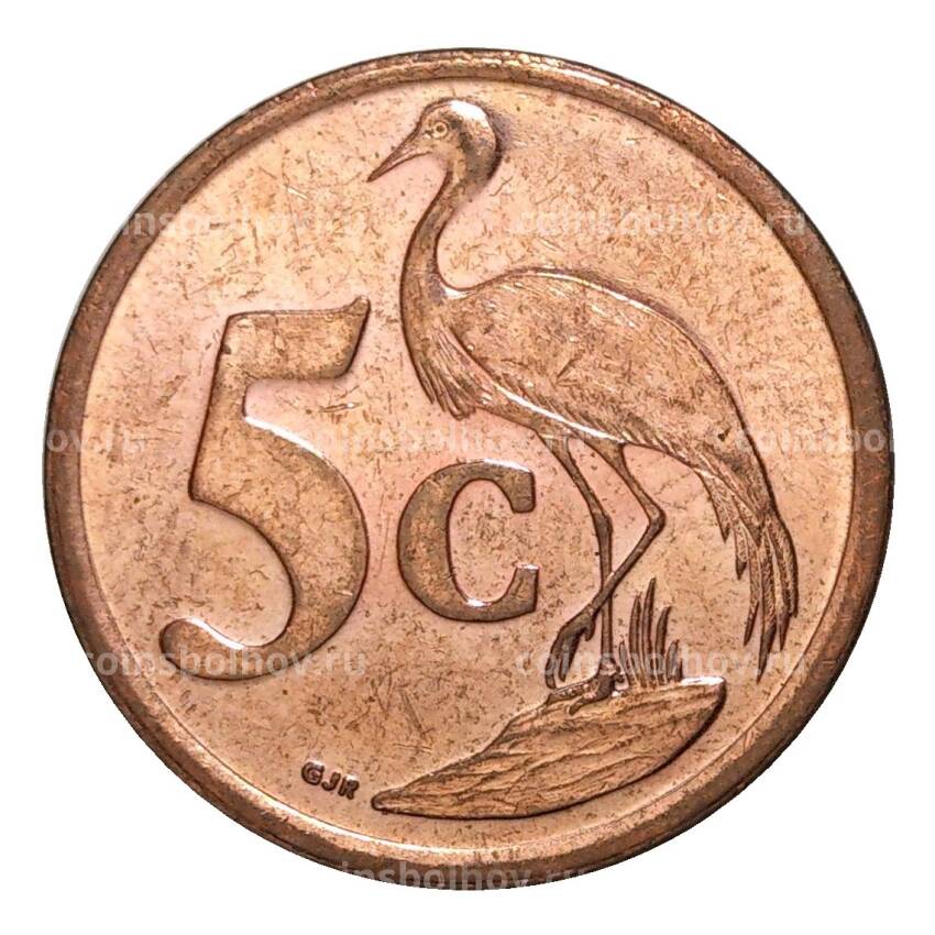 Монета 5 центов 2009 года ЮАР (вид 2)
