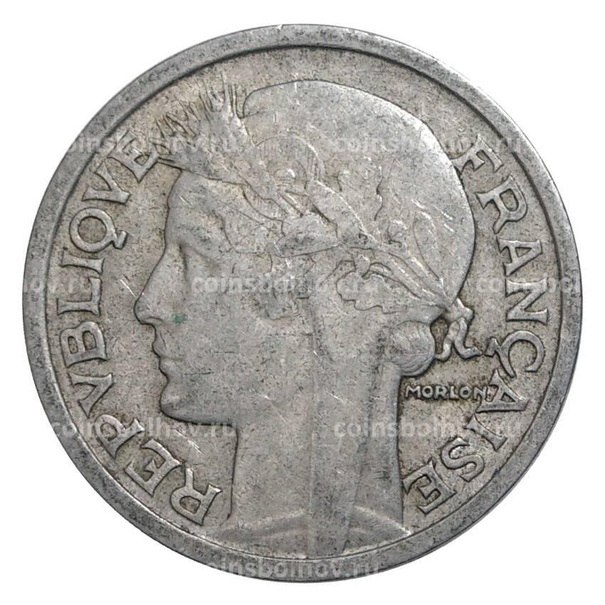 Монета 2 франка 1946 года Франция (вид 2)