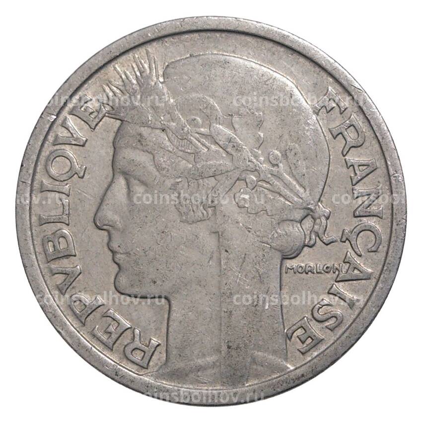 Монета 2 франка 1949 года Франция (вид 2)