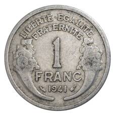 Монета 1 франк 1941 года Франция (аверс)