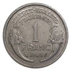 Монета 1 франк 1946 года Франция (аверс)