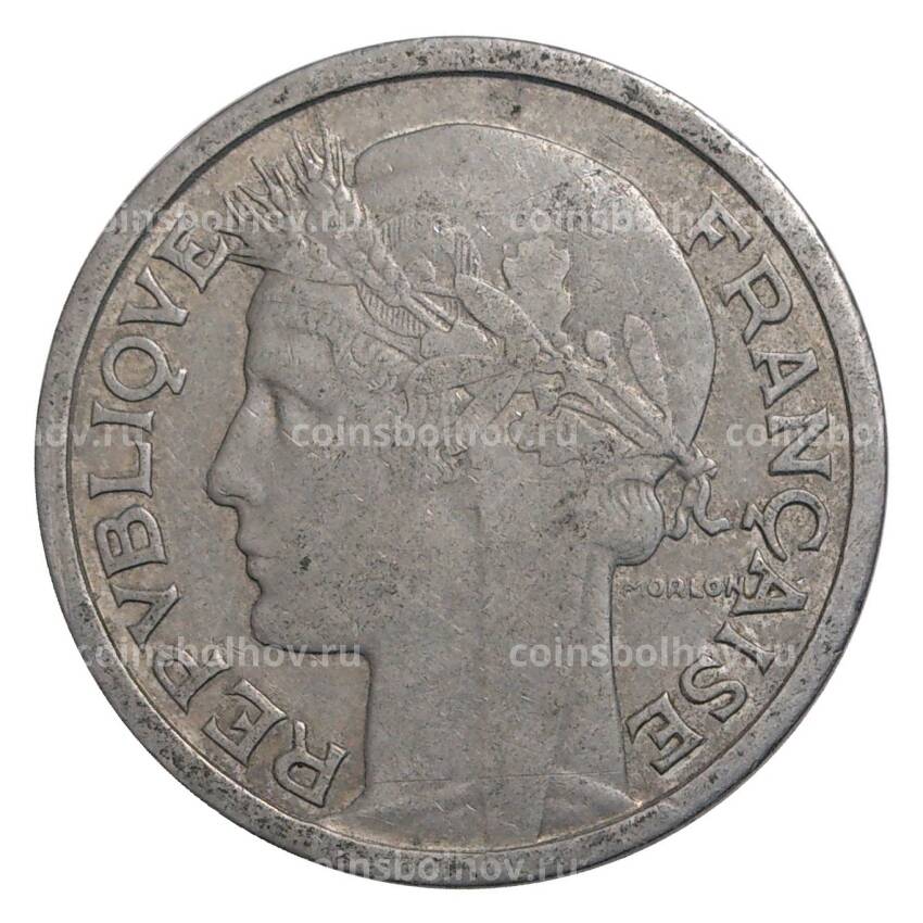 Монета 1 франк 1946 года В — Франция (вид 2)