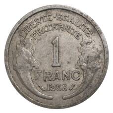 Монета 1 франк 1958 года Франция (аверс)