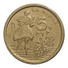Монета 5 песет 1996 года Испания — Риоха (аверс)