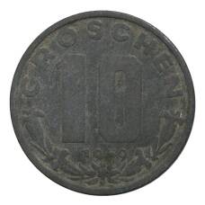 Монета 10 грошей 1949 года Австрия (аверс)