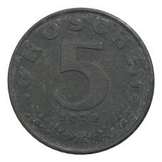 Монета 5 грошей 1972 года Австрия (аверс)