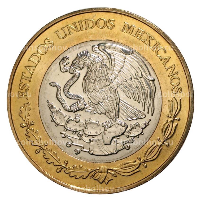 Монета 20 песо 2015 года Мексика — 100 лет ВВС Мексики (вид 2)