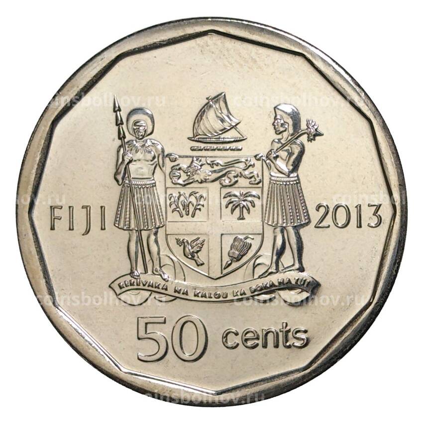 Монета 50 центов 2013 года Фиджи — Илиеза Делана (Паралимпиада 2012) (вид 2)