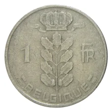 Монета 1 франк 1952 года Бельгия — Надпись на французском (BELGIQUE) (реверс)