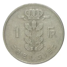 Монета 1 франк 1951 года Бельгия — Надпись на фламандском (BELGIE) (реверс)