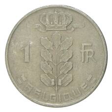 Монета 1 франк 1951 года Бельгия — Надпись на французском (BELGIQUE) (реверс)