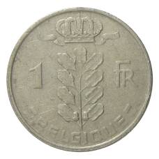 Монета 1 франк 1965 года Бельгия — Надпись на французском (BELGIQUE) (реверс)