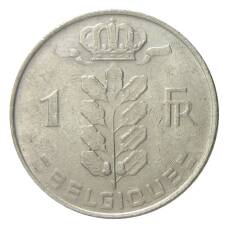 Монета 1 франк 1967 года Бельгия — Надпись на французском (BELGIQUE) (реверс)