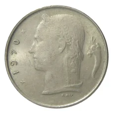 Монета 1 франк 1970 года Бельгия — Надпись на фламандском (BELGIE) (аверс)