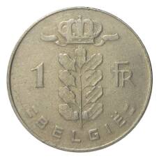 Монета 1 франк 1971 года Бельгия — Надпись на фламандском (BELGIE) (реверс)