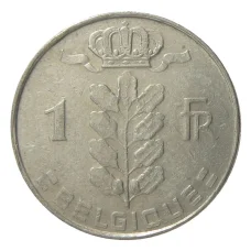 Монета 1 франк 1972 года Бельгия — Надпись на французском (BELGIQUE) (реверс)