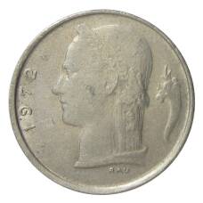 Монета 1 франк 1972 года Бельгия — Надпись на фламандском (BELGIE) (аверс)
