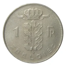 Монета 1 франк 1972 года Бельгия — Надпись на фламандском (BELGIE) (реверс)