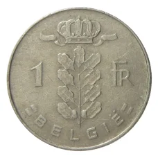 Монета 1 франк 1973 года Бельгия — Надпись на фламандском (BELGIE) (реверс)