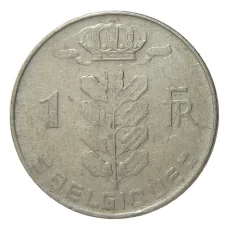 Монета 1 франк 1974 года Бельгия — Надпись на французском (BELGIQUE) (реверс)